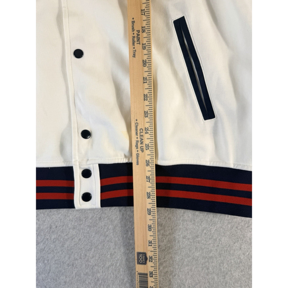 Polo Ralph Lauren Polo Bears 67 Baseball Jacket Mens Large White/Blue/Red - Picture 9 of 12